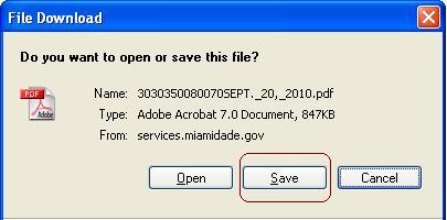 File download dialog with save option highlighted