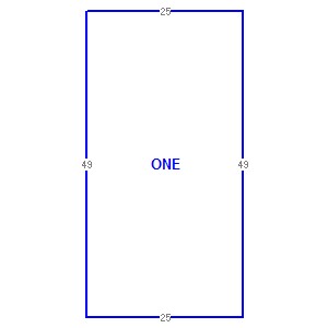 Building sketch diagram for folio 0131130230520, building 1 of 1